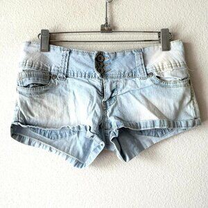 Angels vintage y2k low rise denim mini shorts women's28 inch waist